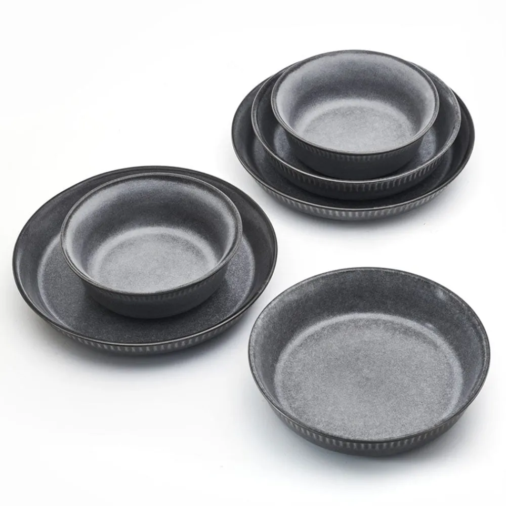 Pfaltzgraff® Amara Slate 6 Piece Dinnerware Bowl Set, Service for 2- Soup Cereal Bowls