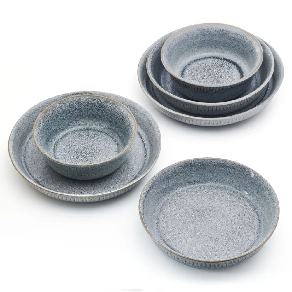 Pfaltzgraff® Amara Smoke 6 Piece Dinnerware Bowl Set, Service for 2- Soup Cereal Bowls
