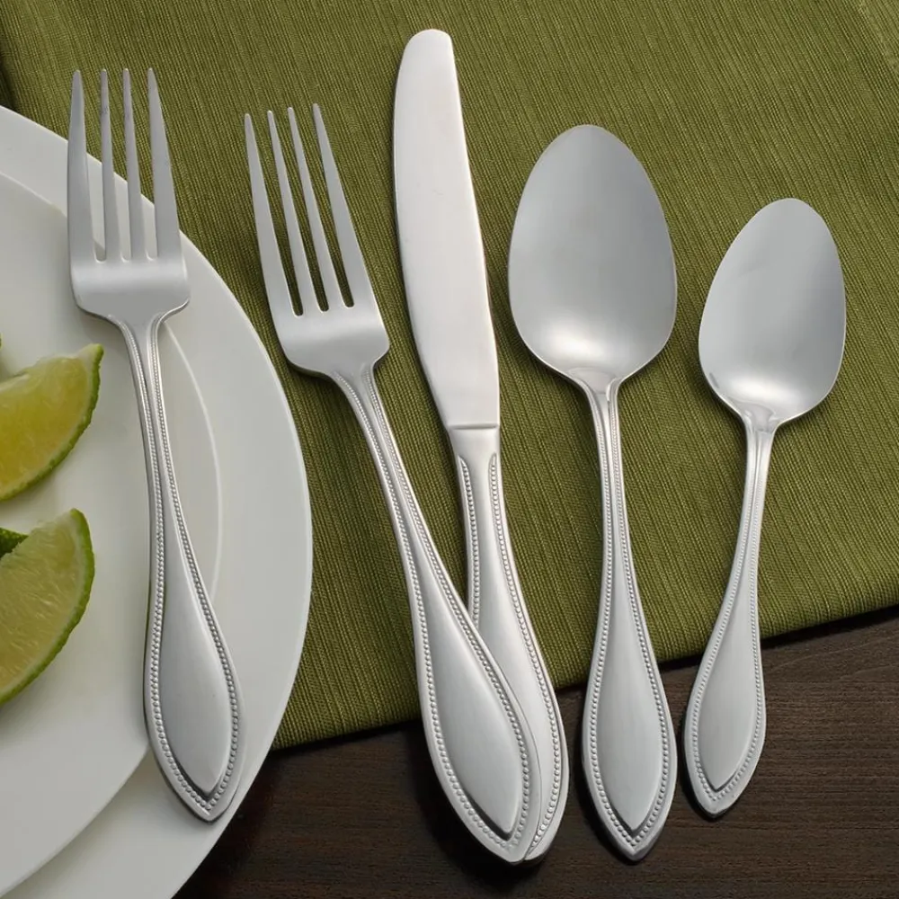 Pfaltzgraff® American Bead 61 Piece Flatware Set, Service for 8- Sets