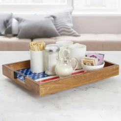 Gourmet Basics® American Flag Lazy Susan Serve Tray- Lazy Susans
