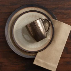 Gourmet Basics® Anastasia Cream 16 Piece Dinnerware Set, Service for 4- Dinnerware Service For 4