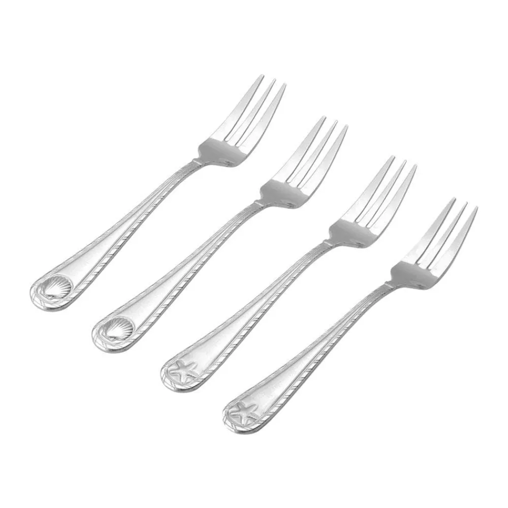 Towle® Everyday Antigua Frost Set of 4 Appetizer Forks- Openstock|Sets