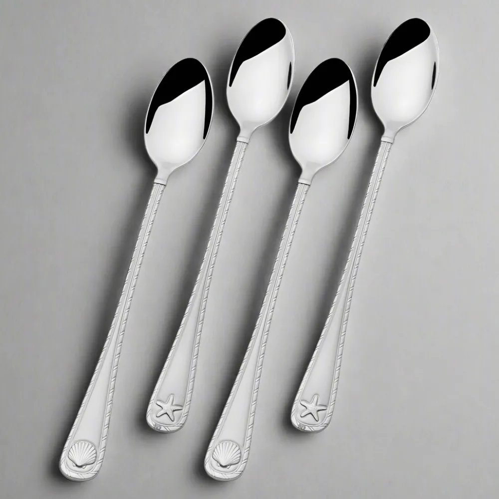 Towle® Everyday Antigua Frost Set of 4 Iced Beverage Spoons- Openstock|Sets