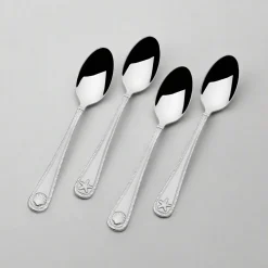 Towle® Everyday Antiqua Frost Set of 4 Mini Coffee Spoons- Openstock