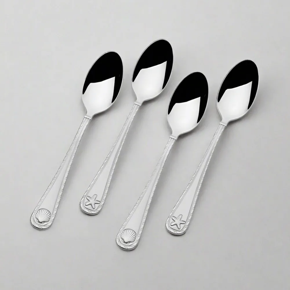 Towle® Everyday Antiqua Frost Set of 4 Mini Coffee Spoons- Openstock