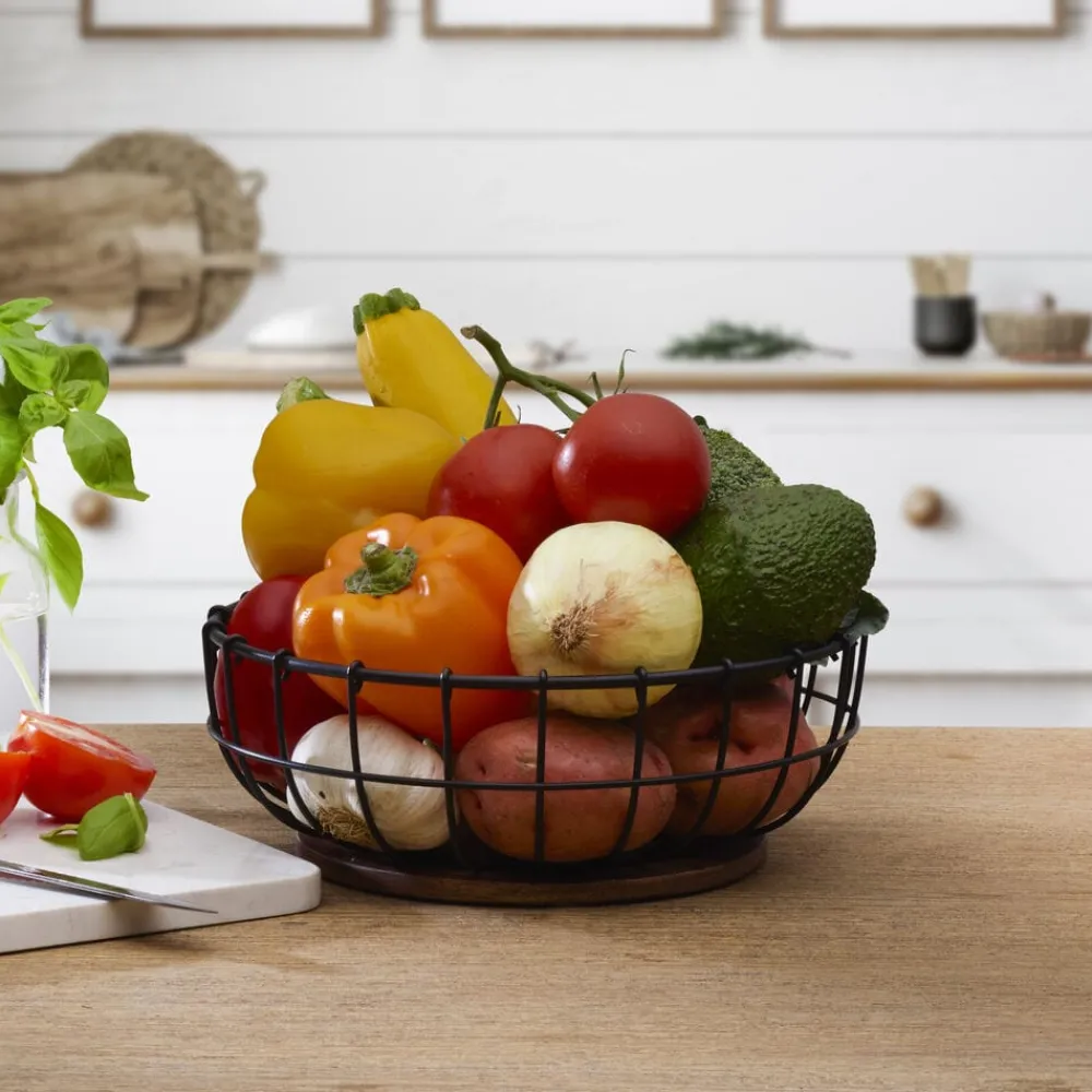 Pfaltzgraff® Anvil Cage Centerpiece Basket- Decor|Fruit And Storage Baskets
