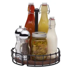 Pfaltzgraff® Anvil Cage Condiment Caddy- Fruit And Storage Baskets|Buffet Caddies