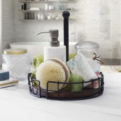 Pfaltzgraff® Anvil Cage Condiment Caddy- Fruit And Storage Baskets|Buffet Caddies