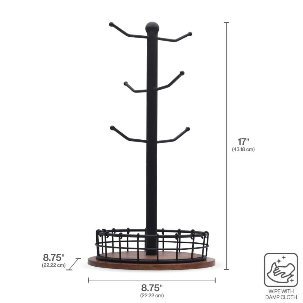Pfaltzgraff® Anvil Cage Mug Tree- Fruit And Storage Baskets