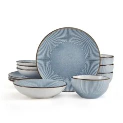 Pfaltzgraff® Arlie Blue 12 Piece Dinnerware Set, Service for 4- Dinnerware Service For 4