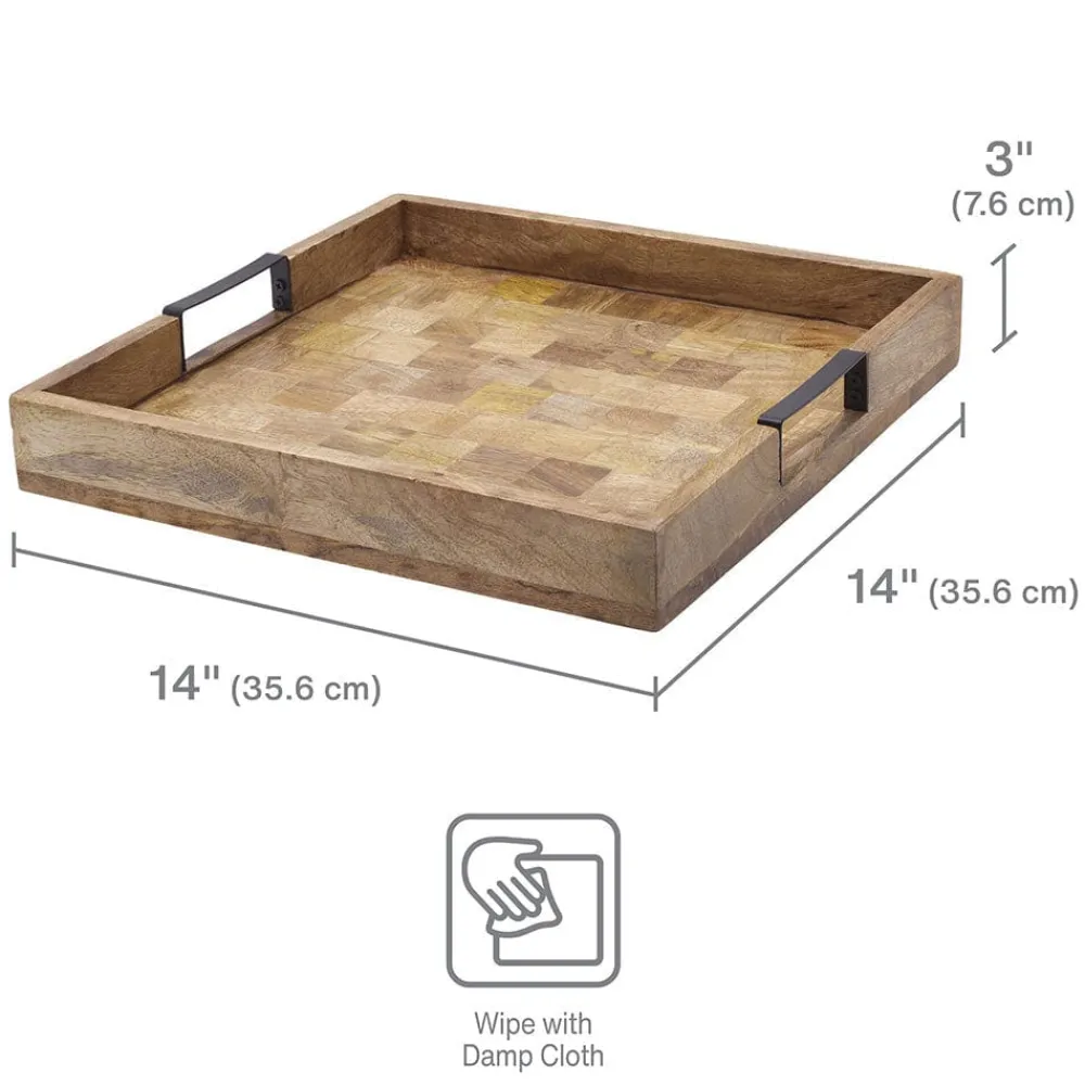 Gourmet Basics® Avery Square Lazy Susan Serve Tray- Lazy Susans