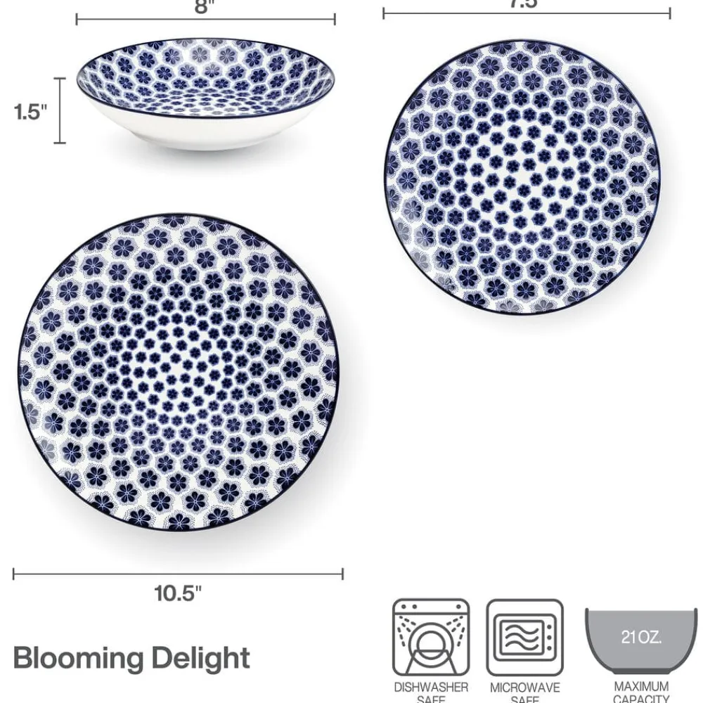 Pfaltzgraff® Blooming Delight 12 Piece Dinnerware Set, Service for 4- Dinnerware Service For 4