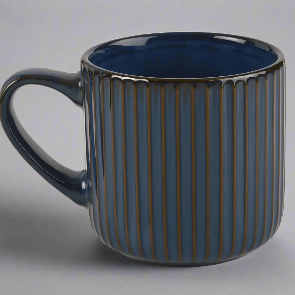 Pfaltzgraff® Blue Ribbed Mug- Coffee Mugs
