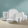 Studio Nova Brushed Lines 16 Piece Dinnerware Set, Service for 4- Dinnerware Service For 4