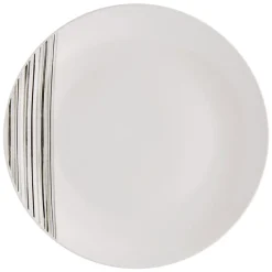 Studio Nova Brushed Lines 16 Piece Dinnerware Set, Service for 4- Dinnerware Service For 4