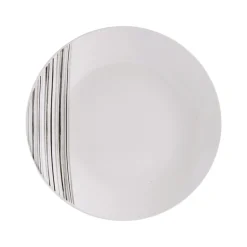 Studio Nova Brushed Lines 16 Piece Dinnerware Set, Service for 4- Dinnerware Service For 4