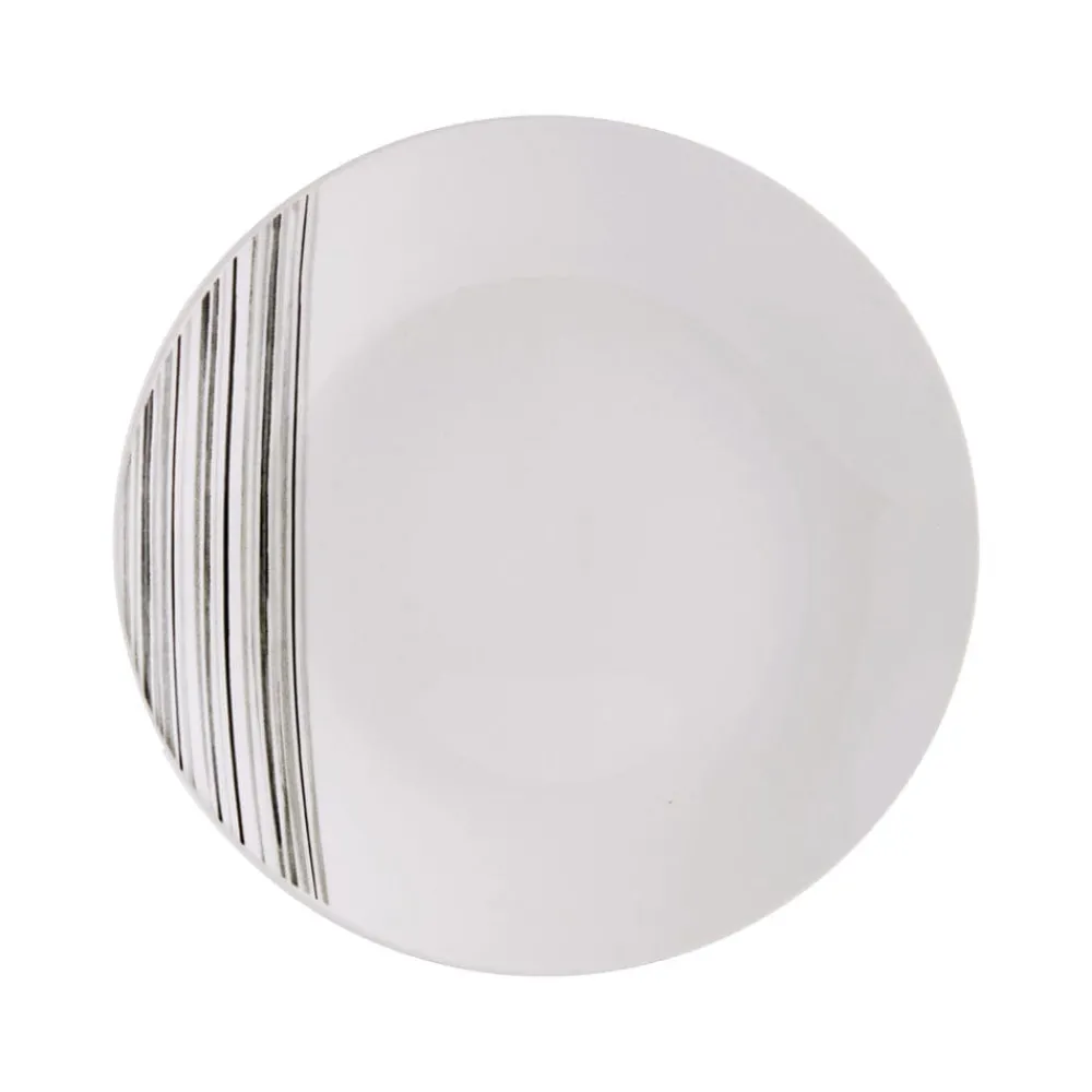 Studio Nova Brushed Lines 16 Piece Dinnerware Set, Service for 4- Dinnerware Service For 4