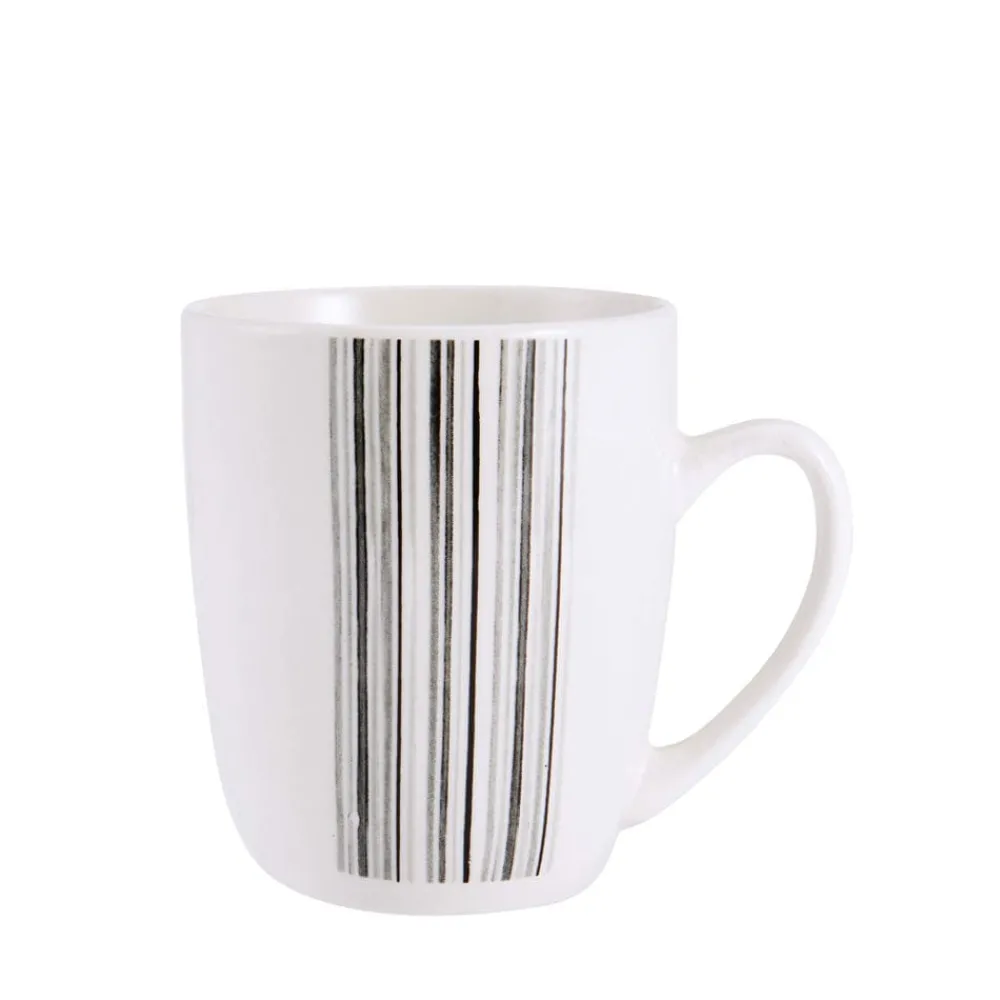 Studio Nova Brushed Lines 16 Piece Dinnerware Set, Service for 4- Dinnerware Service For 4