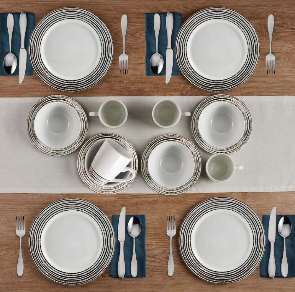 Pfaltzgraff® Bryson White 16 Piece Dinnerware Set, Service for 4- Dinnerware Service For 4