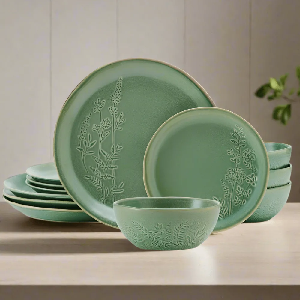 Pfaltzgraff® Carrie 12 Piece Dinnerware Set, Service for 4- Dinnerware Service For 4