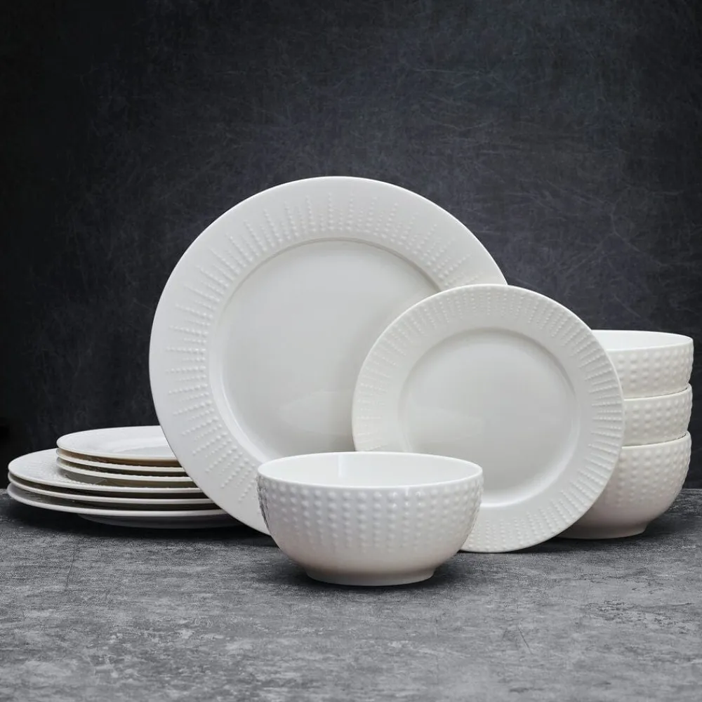 Pfaltzgraff® Cassie 12 Piece Dinnerware Set, Serivce for 4- Dinnerware Service For 4