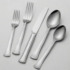 Gourmet Basics® Chadwick Bead 20 Piece Flatware Set, Service for 4- Sets