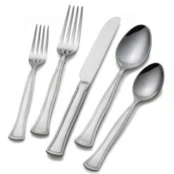 Gourmet Basics® Chadwick Bead 20 Piece Flatware Set, Service for 4- Sets