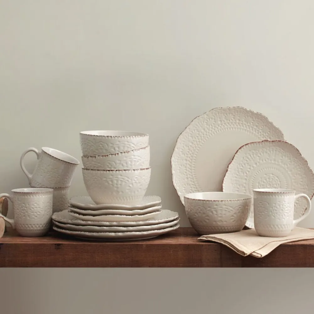 Pfaltzgraff® Chateau Cream 16 Piece Dinnerware Set, Service for 4- Dinnerware Service For 4
