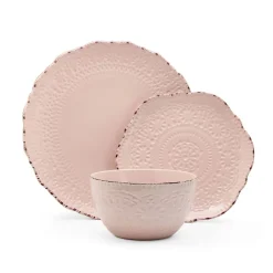 Pfaltzgraff® Chateau Pink 12 Piece Dinnerware Set, Service for 4- Dinnerware Service For 4