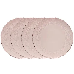 Pfaltzgraff® Chateau Pink Set of 4 Dinner Plates- Dinner Plates