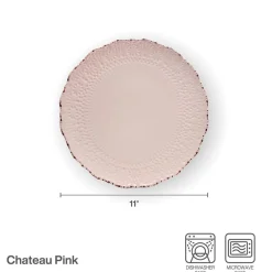 Pfaltzgraff® Chateau Pink Set of 4 Dinner Plates- Dinner Plates