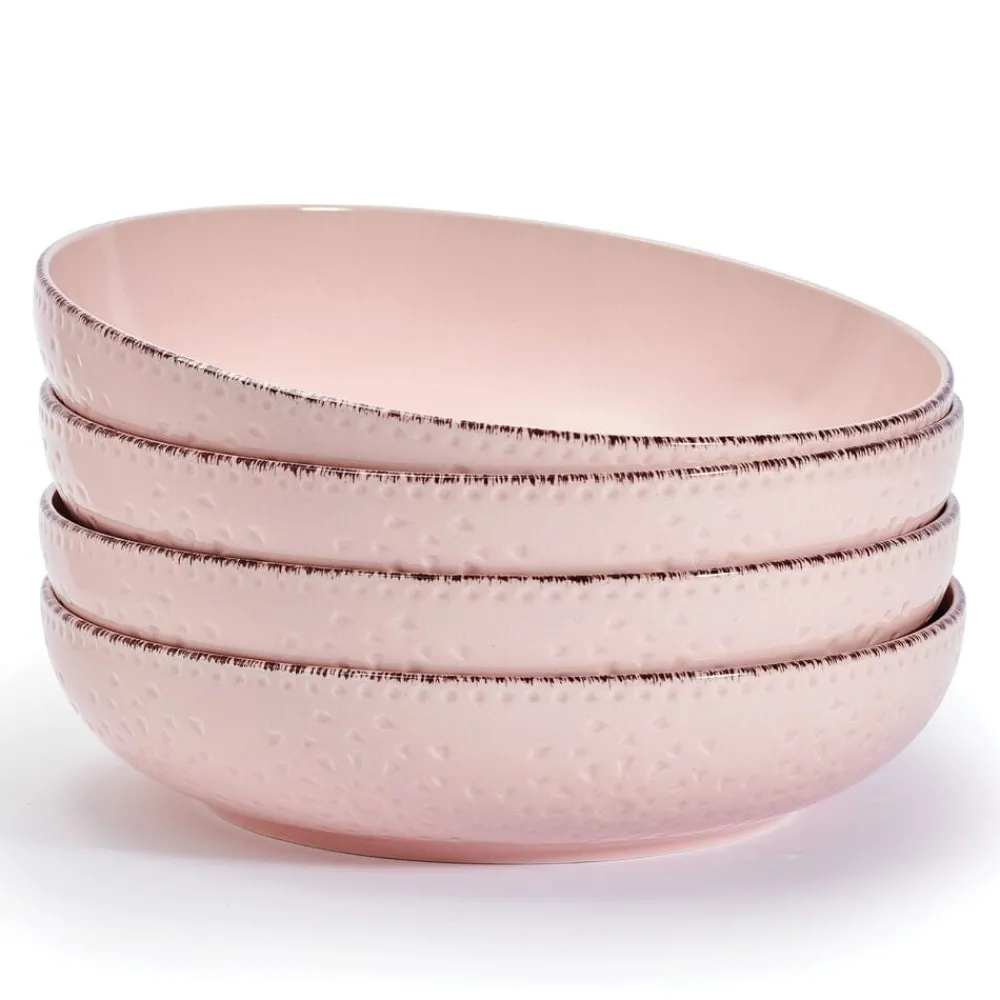 Pfaltzgraff® Chateau Pink Set of 4 Pasta Bowls- Pasta Bowls