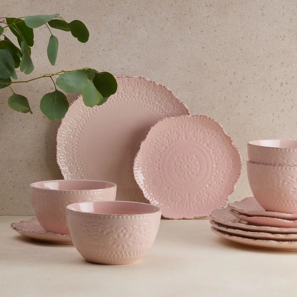 Pfaltzgraff® Chateau Pink Set of 4 Soup Cereal Bowls- Soup Cereal Bowls