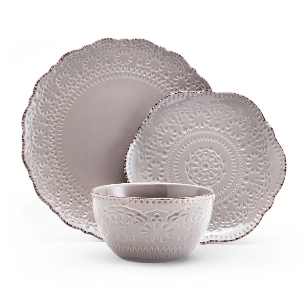 Pfaltzgraff® Chateau Smoke 12 Piece Dinnerware Set, Service for 4- Dinnerware Service For 4
