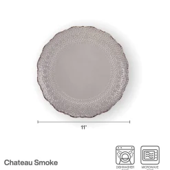 Pfaltzgraff® Chateau Smoke Set of 4 Dinner Plates- Dinner Plates