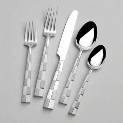 International® Silver Checkered Frost 20 Piece Flatware Set, Service for 4- Sets