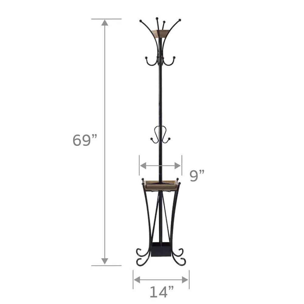 Artesa™ Coat Rack With Umbrella Stand- Decor