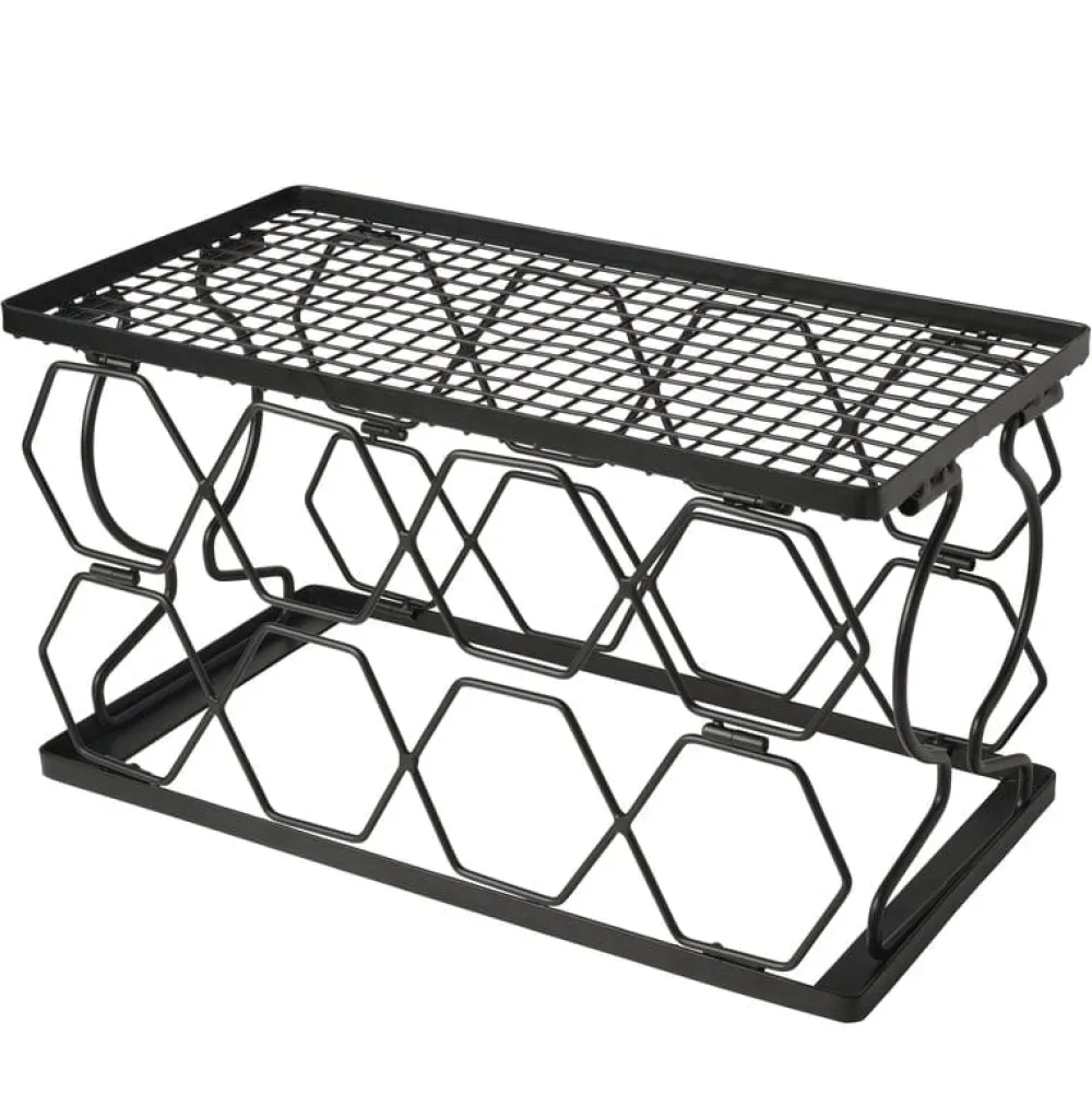 Gourmet Basics® Collapsible Stackable 8 Bottle Wine Rack- Fruit And Storage Baskets