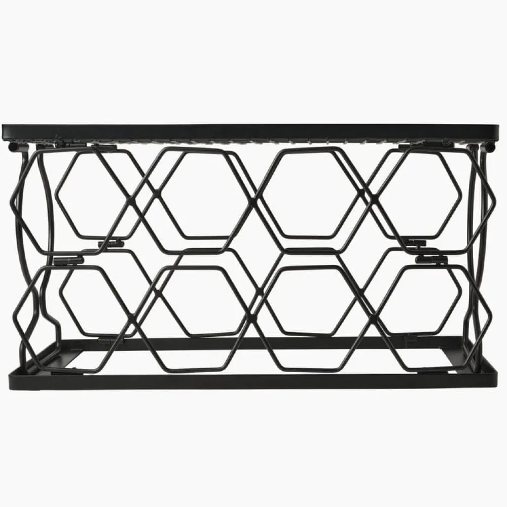 Gourmet Basics® Collapsible Stackable 8 Bottle Wine Rack- Fruit And Storage Baskets