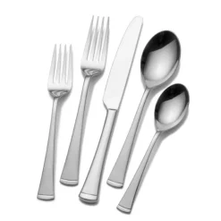Gourmet Basics® Contempo 45 Piece Flatware Set, Service for 8- Sets