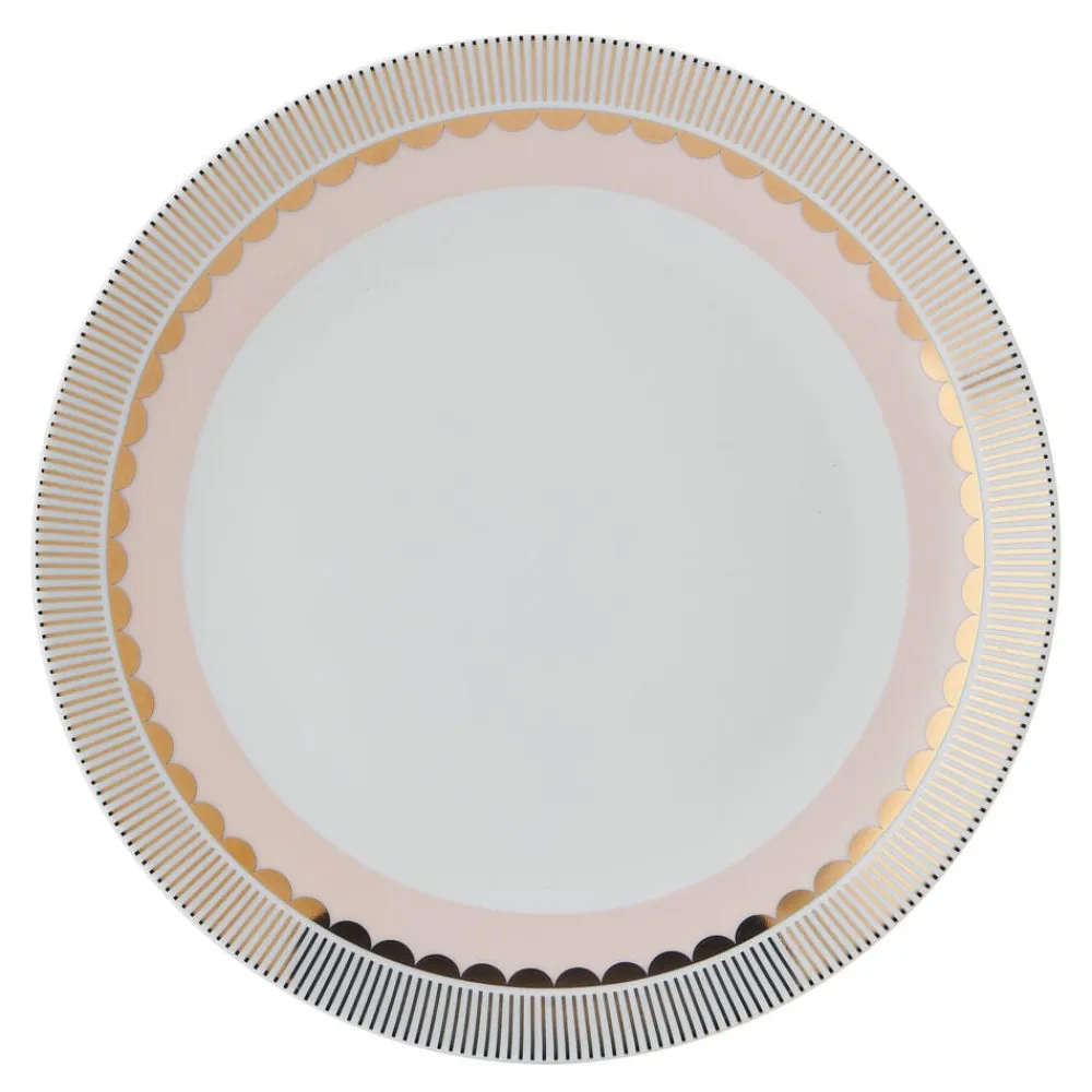 Darbie Angell Golden Charm Metallic 12 Piece Dinnerware Set, Service for 4- Dinnerware Service For 4