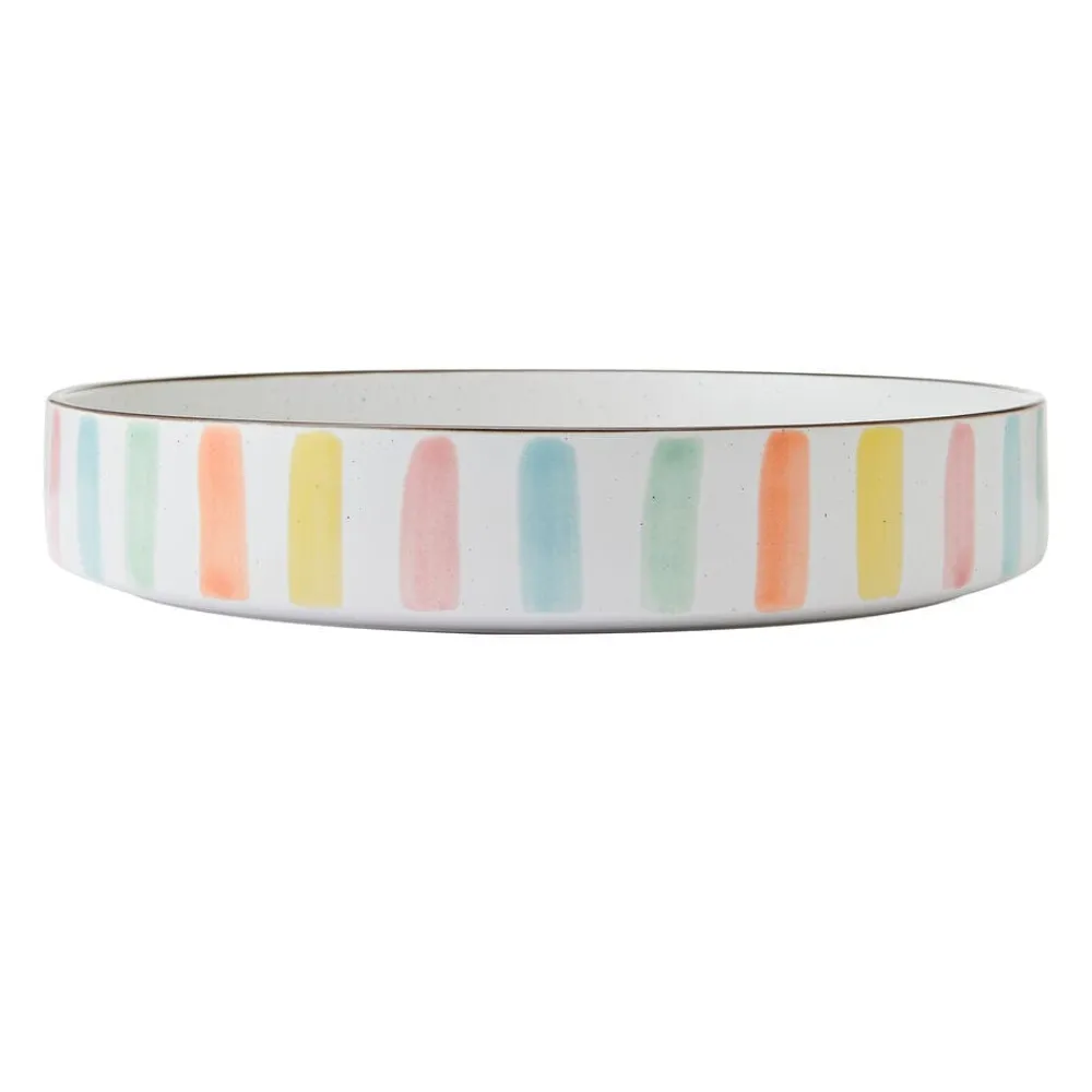 Darbie Angell Happy Spring Summer 9 piece Bowl Set, Service for 3- Pasta Bowls