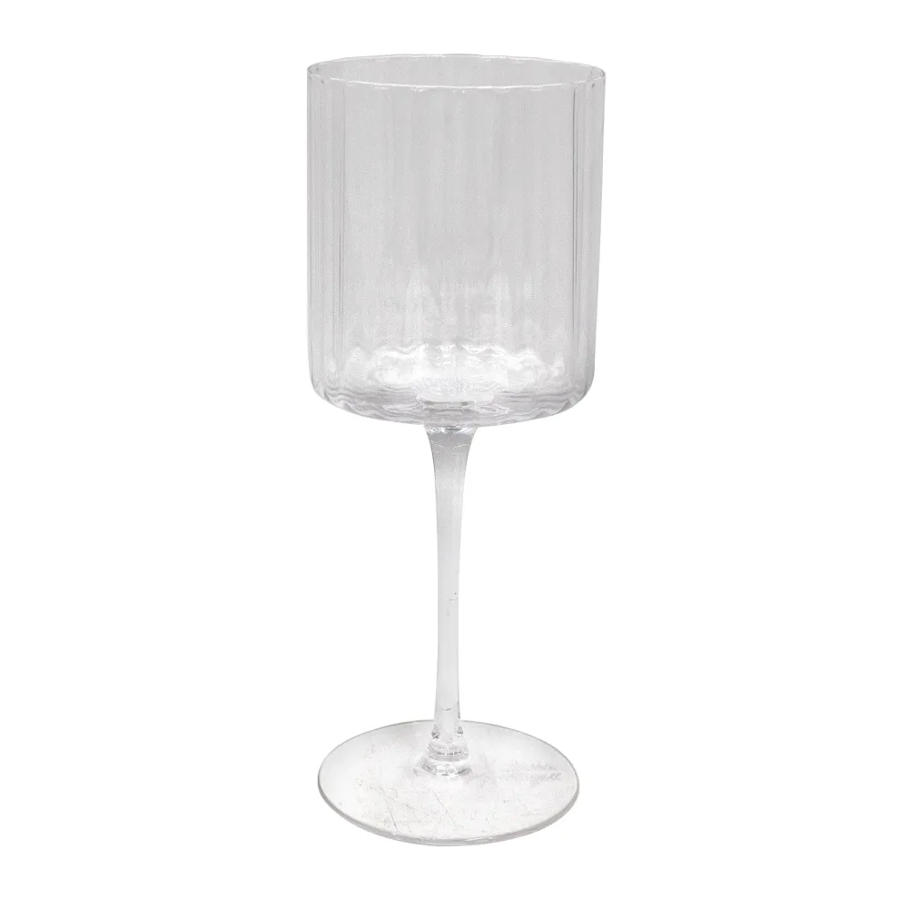 Darbie Angell Set of 4 Prismatic Wine Glasses- Drinking Glasses