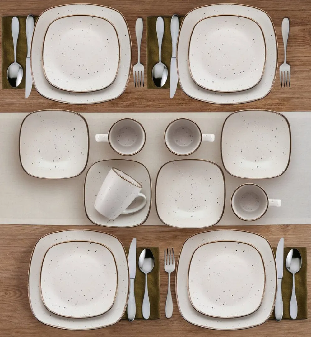 Pfaltzgraff® Decker White 16 Piece Dinnerware Set, Service for 4- Dinnerware Service For 4