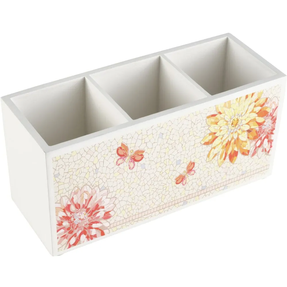 Dolly Parton Mosaic Flower Utensil Flatware Caddy- Flatware Caddies