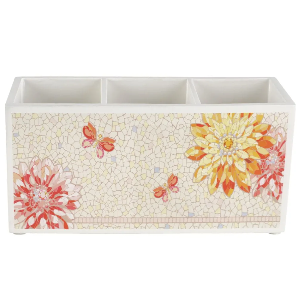 Dolly Parton Mosaic Flower Utensil Flatware Caddy- Flatware Caddies
