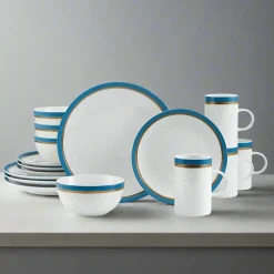 Pfaltzgraff® Ezra Blue 16 Piece Dinnerware Set, Service for 4- Dinnerware Service For 4