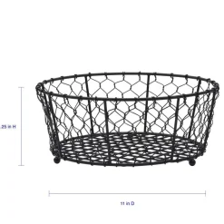 Gourmet Basics® Farmers Market Centerpiece Fruit Basket- Fruit And Storage Baskets