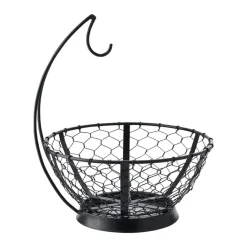 Gourmet Basics® Farmers Market Fruit Basket with Banana Hanger- Fruit And Storage Baskets