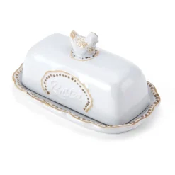 Pfaltzgraff® Farmhouse Hen Covered Butter Dish- Butter Dishes